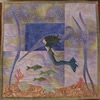 Picture of a swimming mermaid.